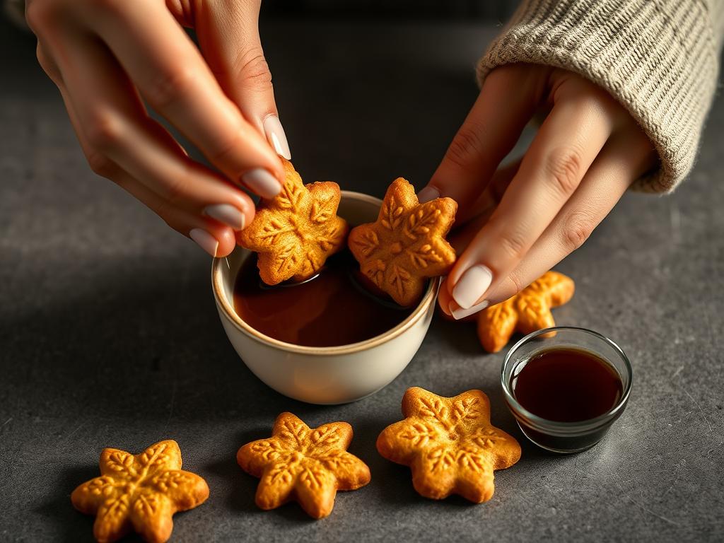 Trempage des speculoos dans le café pour la recette tiramisu speculoos Trempage des speculoos dans le café pour la recette tiramisu speculoos