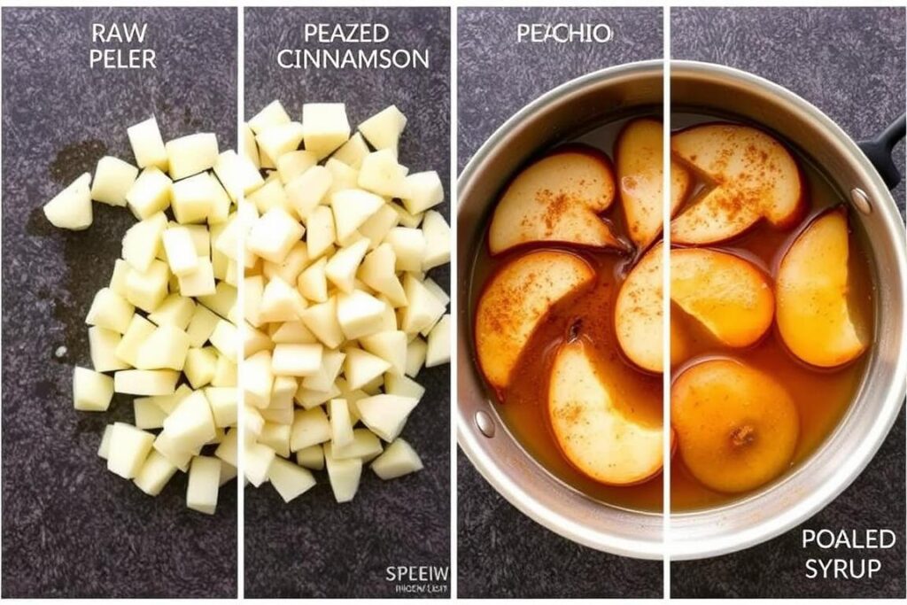 Variantes de préparation des poires pour le tiramisu